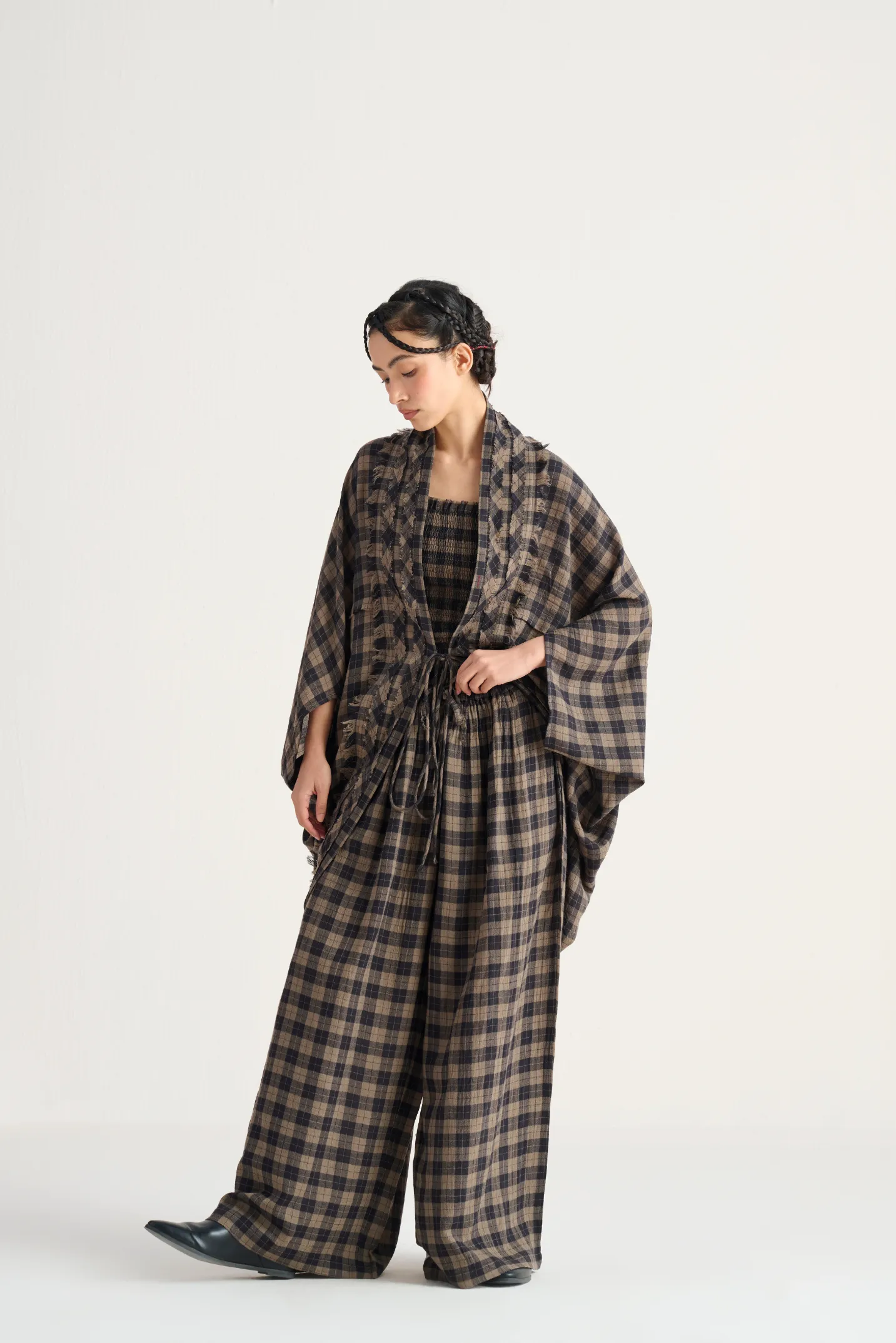 Almas Pashmina Wool Robe Set