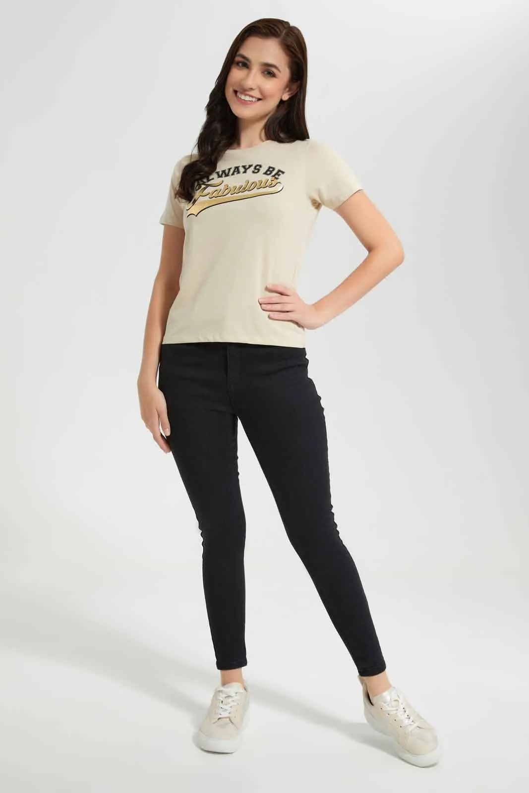 Beige Fabulous T-Shirt