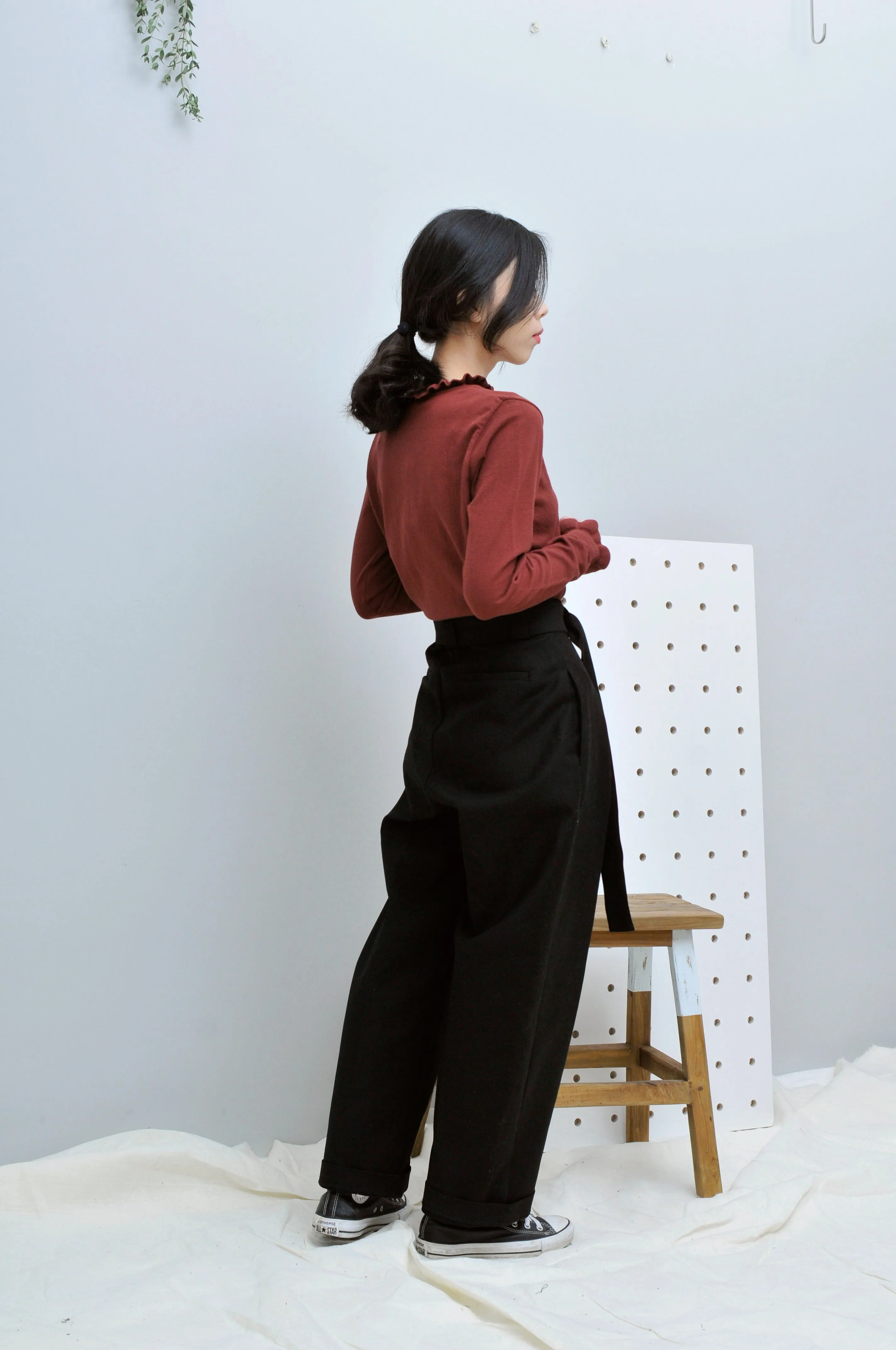 Blue denim long shirt w/ pockets