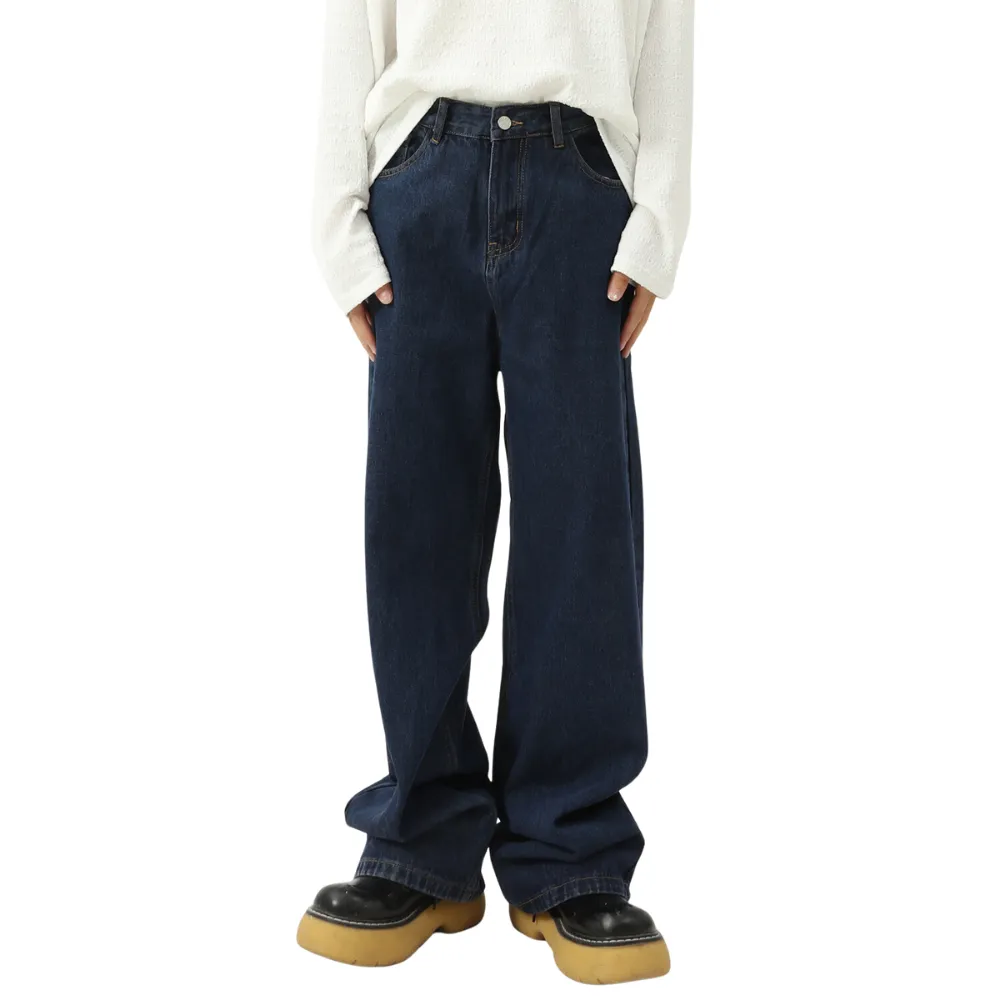 Classic Solid Color Slim Jeans
