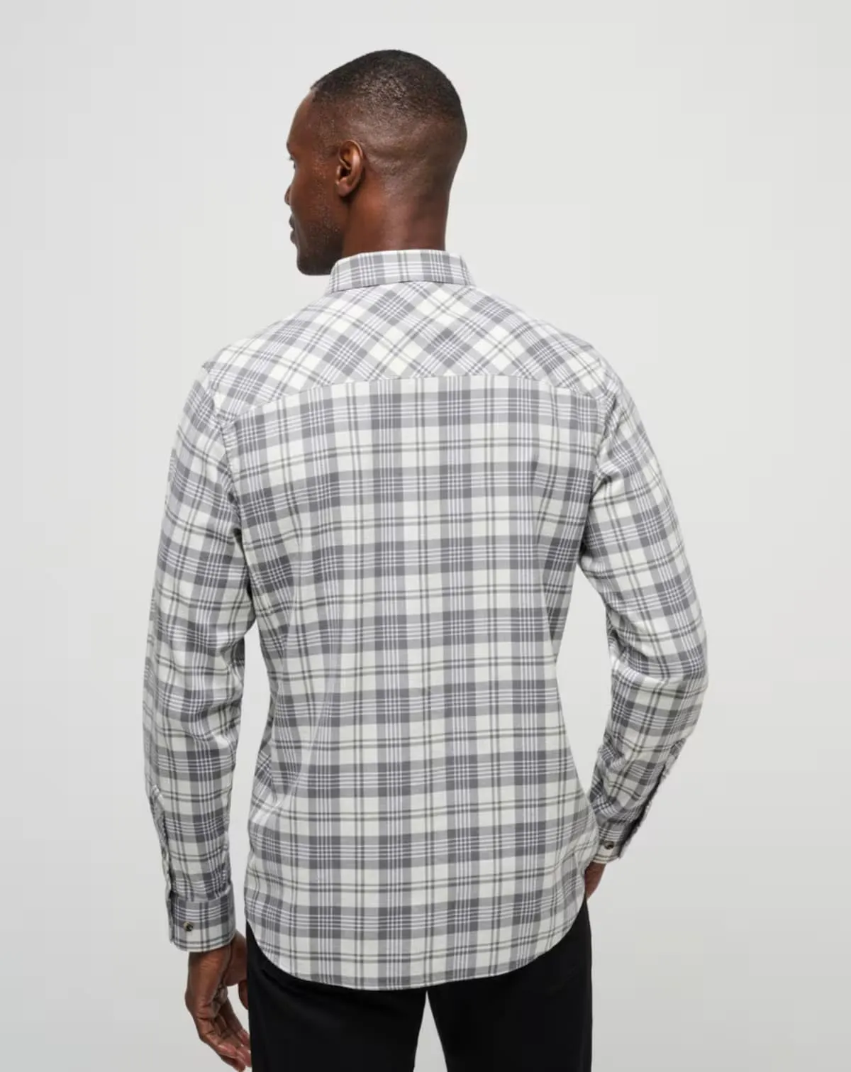 Cloud Flannel Plaid