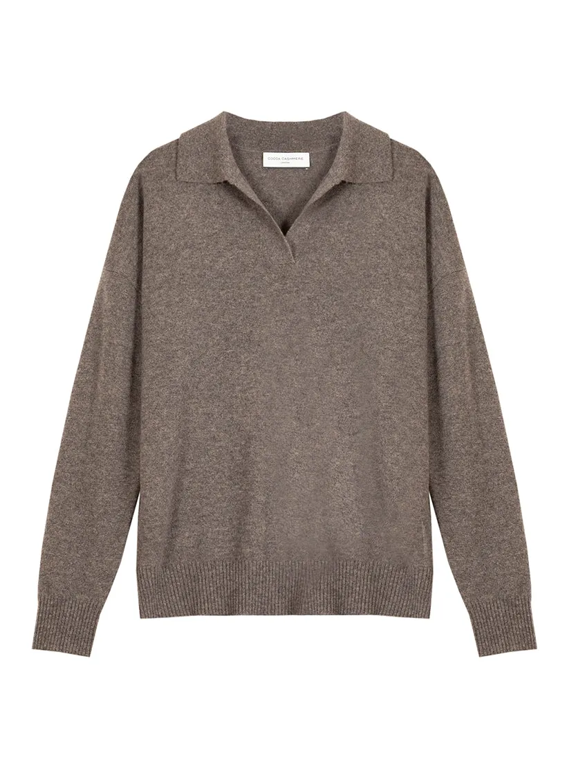 Core Standard 100% Cashmere Relaxed Collar Jumper