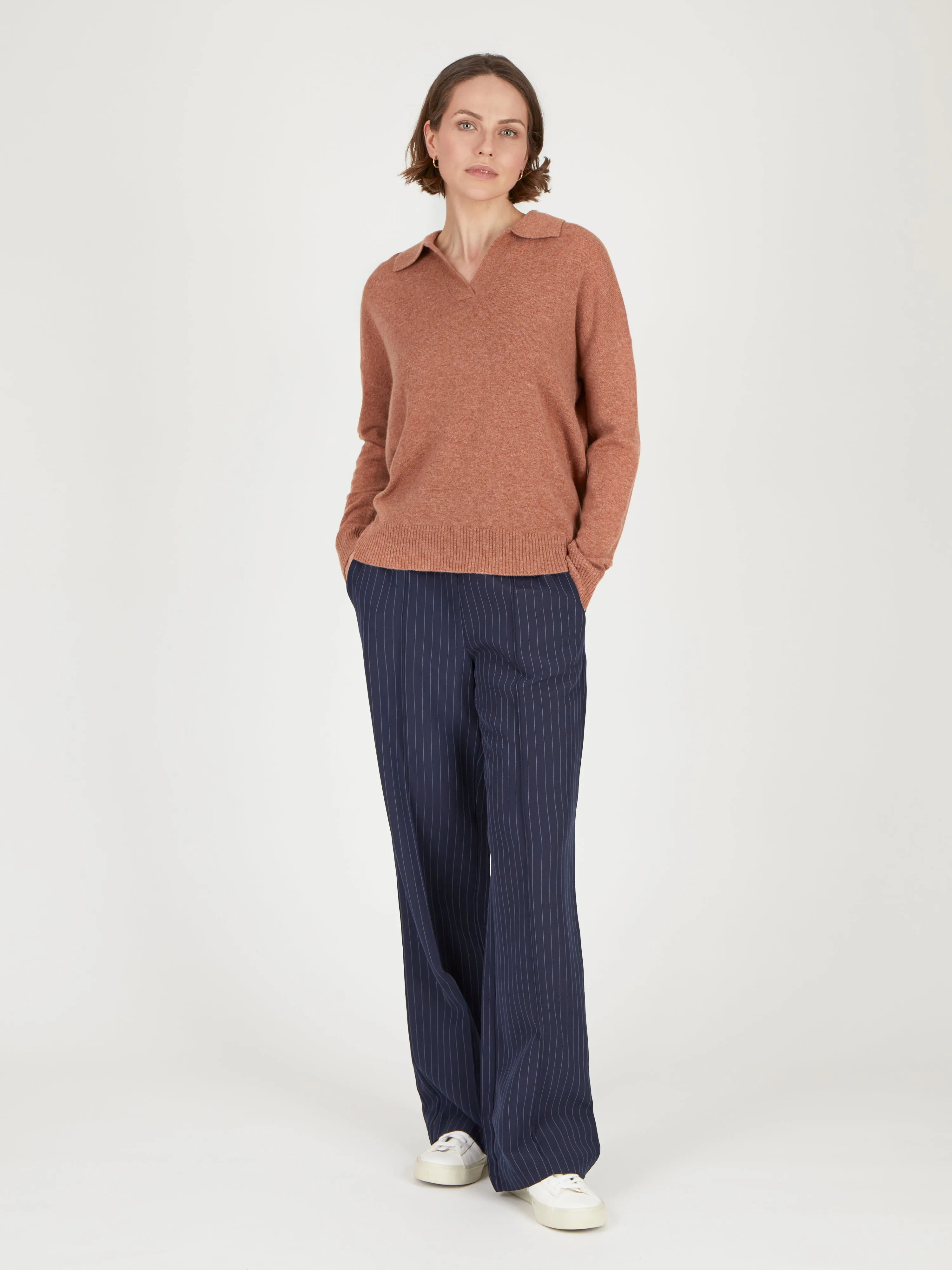 Core Standard 100% Cashmere Relaxed Collar Jumper