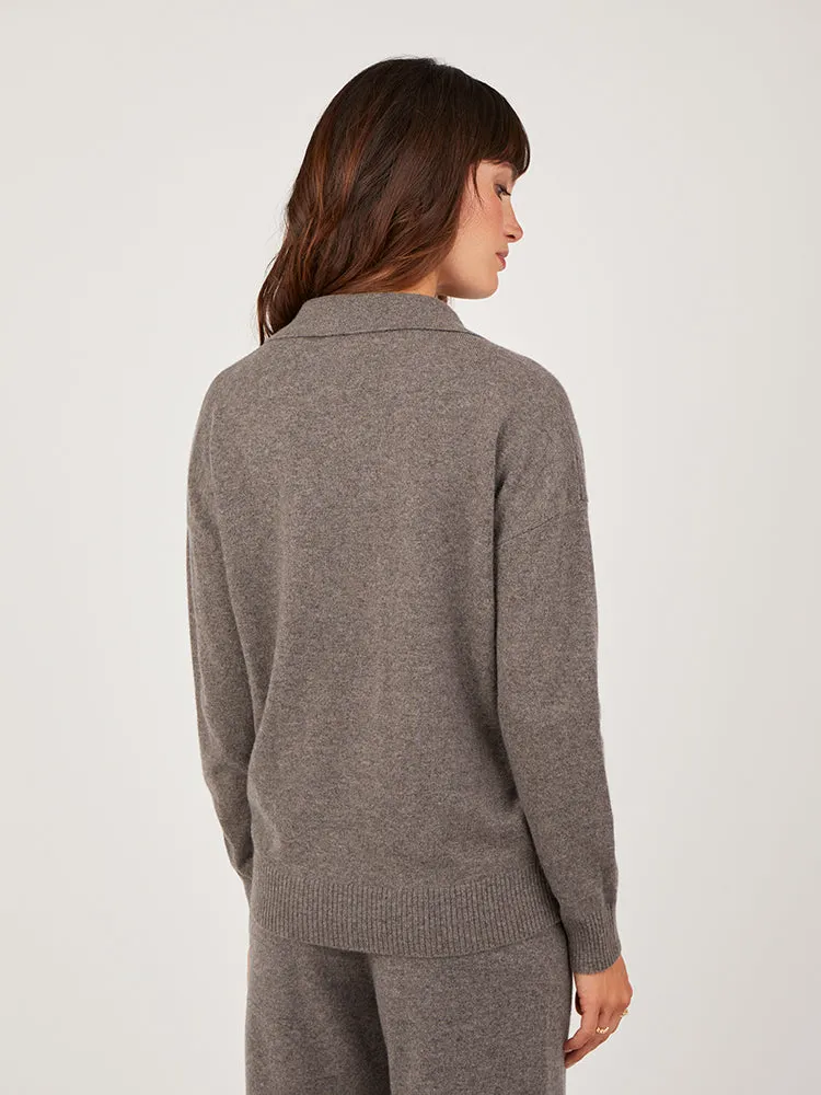 Core Standard 100% Cashmere Relaxed Collar Jumper