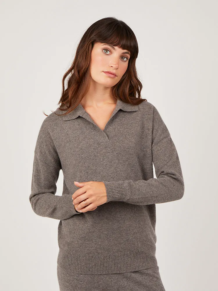 Core Standard 100% Cashmere Relaxed Collar Jumper