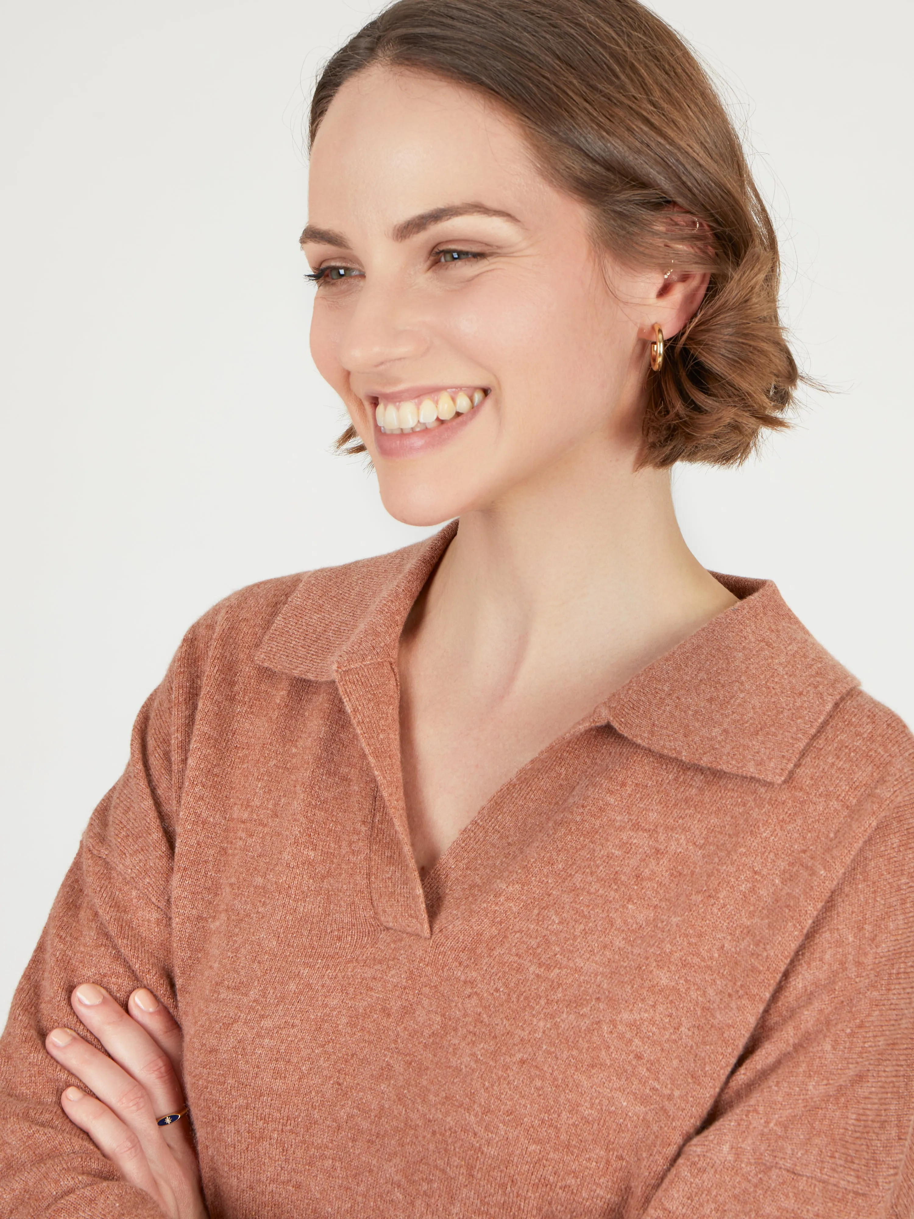 Core Standard 100% Cashmere Relaxed Collar Jumper
