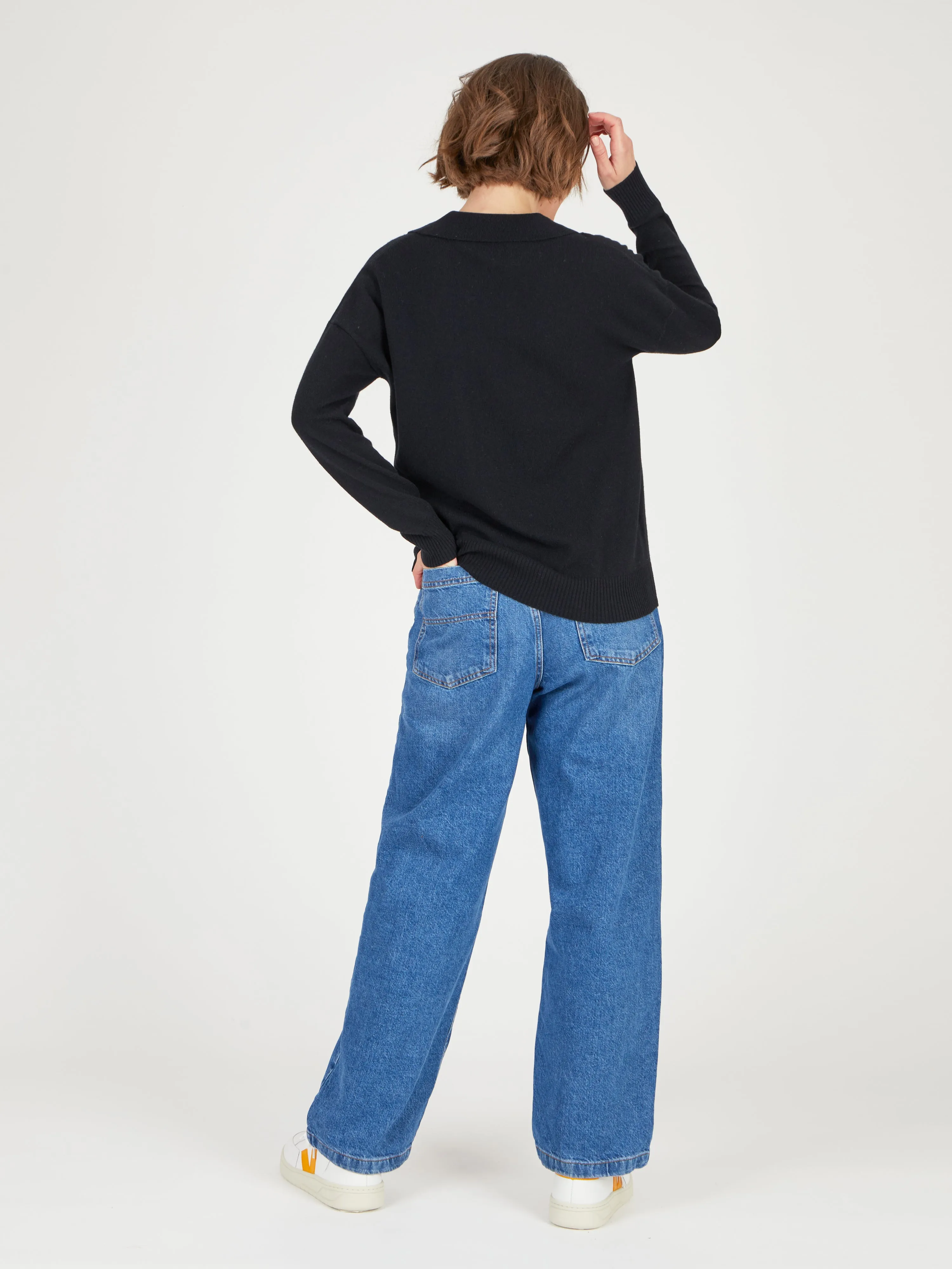 Core Standard 100% Cashmere Relaxed Collar Jumper