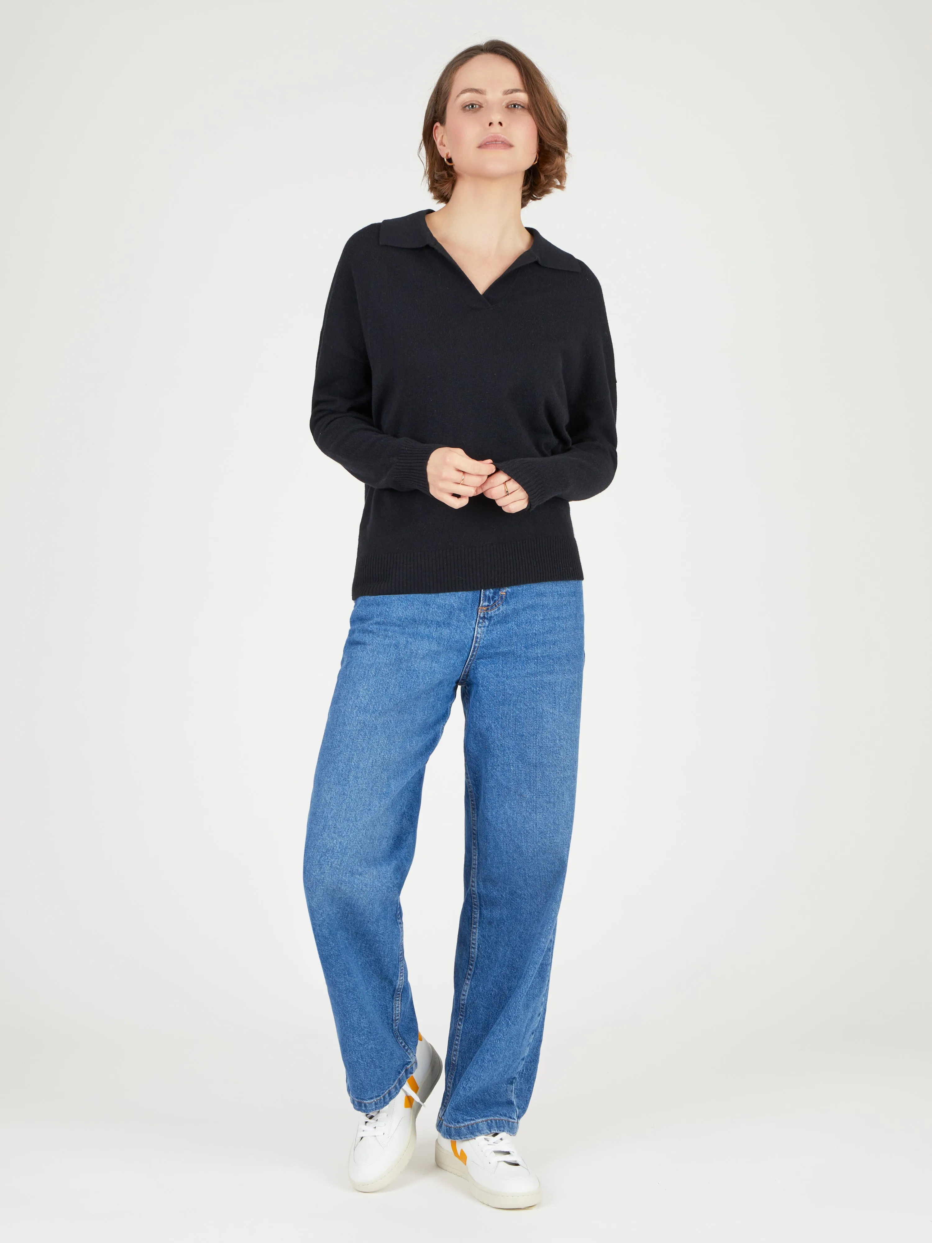 Core Standard 100% Cashmere Relaxed Collar Jumper