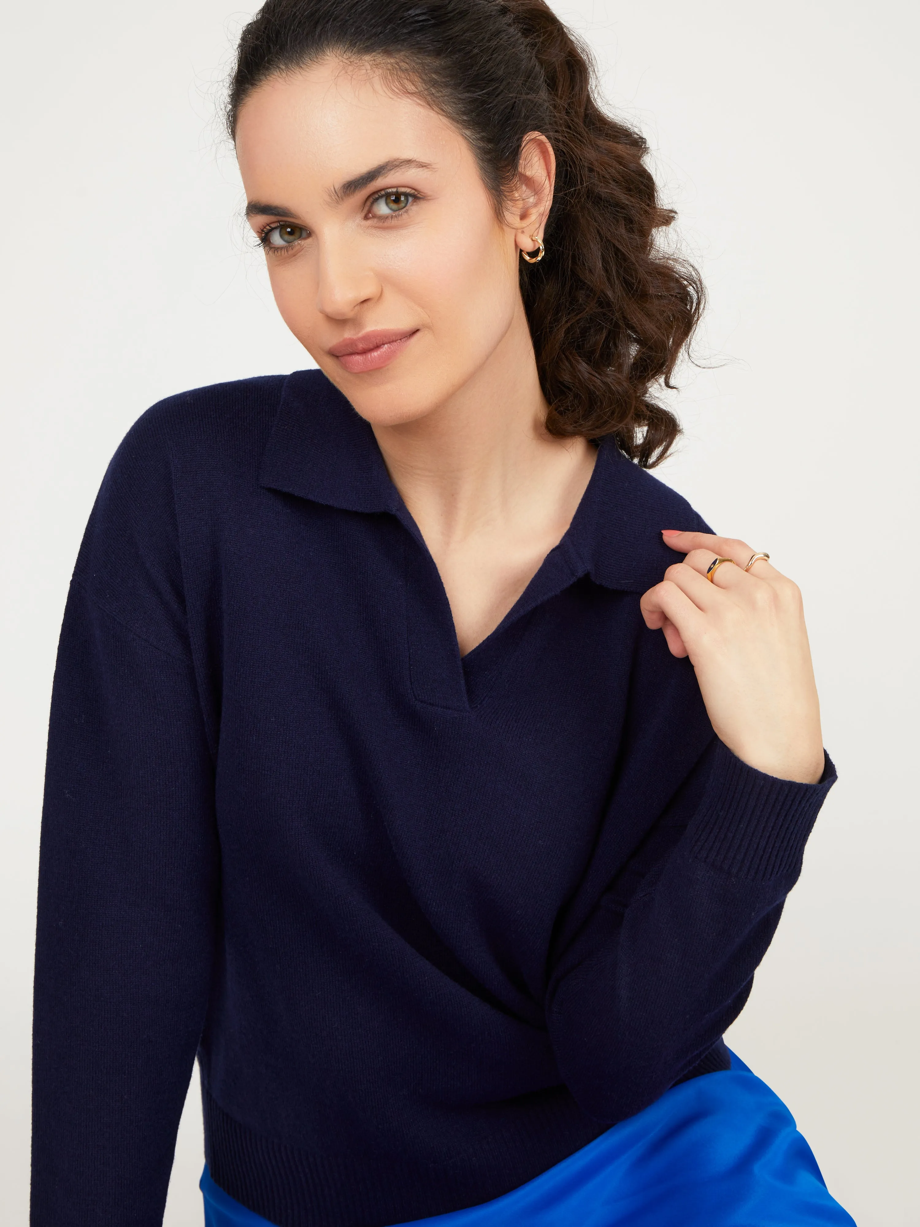 Core Standard 100% Cashmere Relaxed Collar Jumper