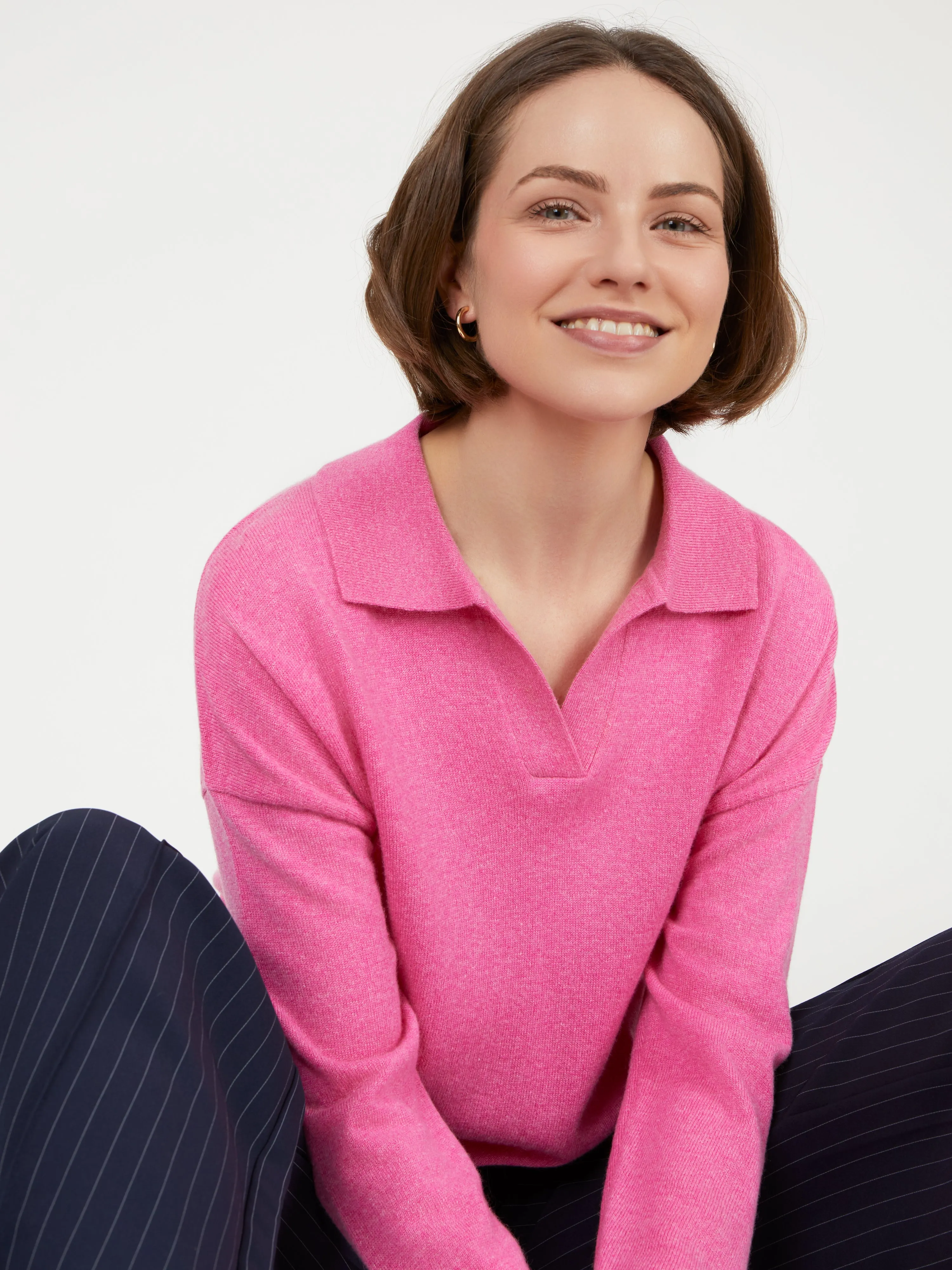 Core Standard 100% Cashmere Relaxed Collar Jumper
