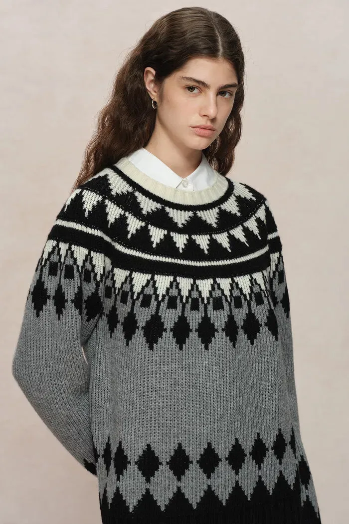 Delphine Fair Isle Knit Sweater