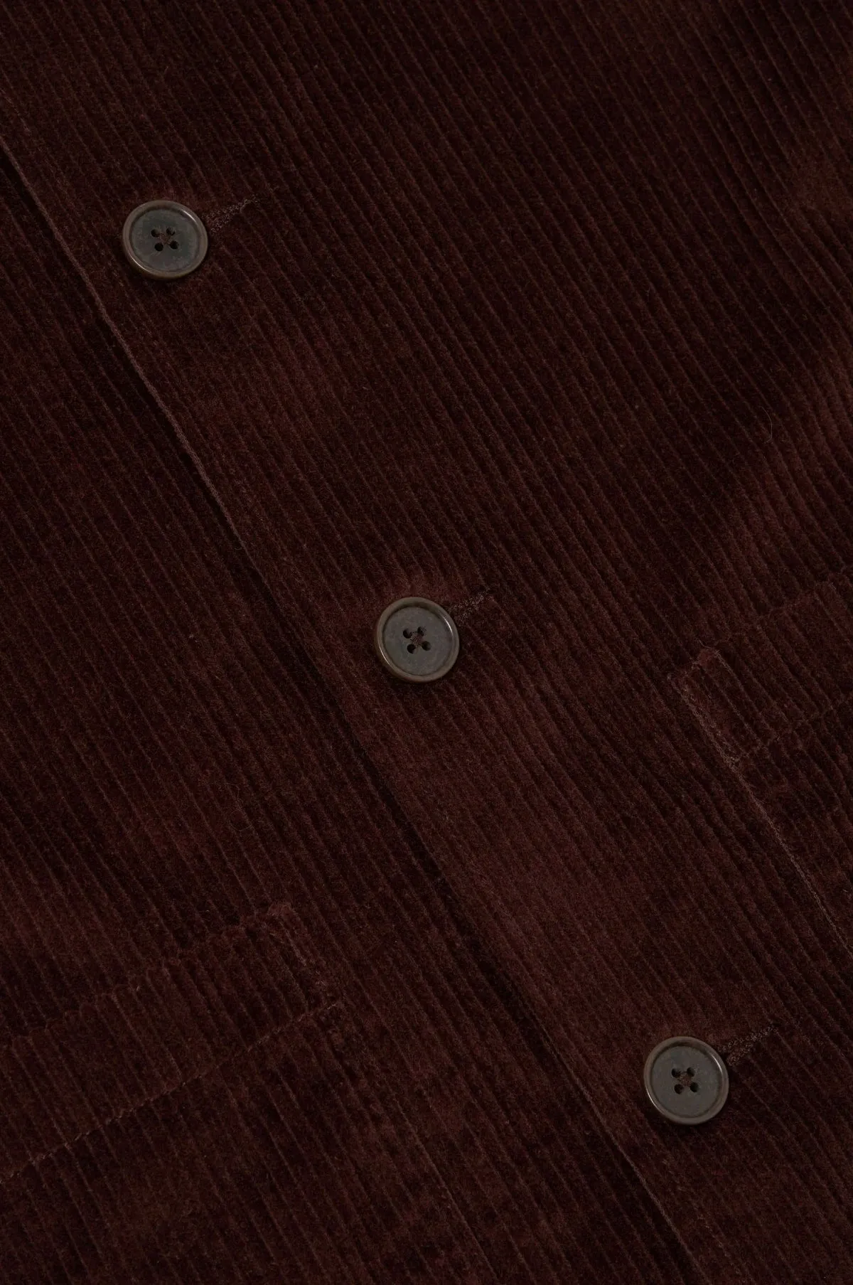 Easy Jacket 6 Wale Cord Rich Brown
