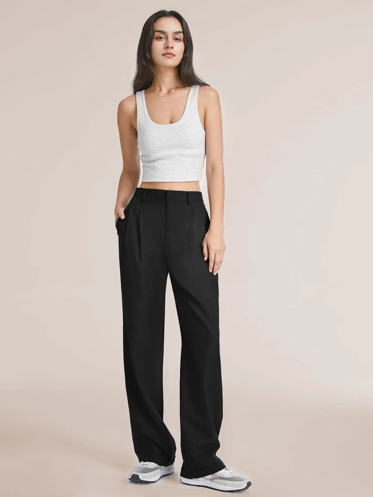 Effortless Tailored Wide Leg Pants