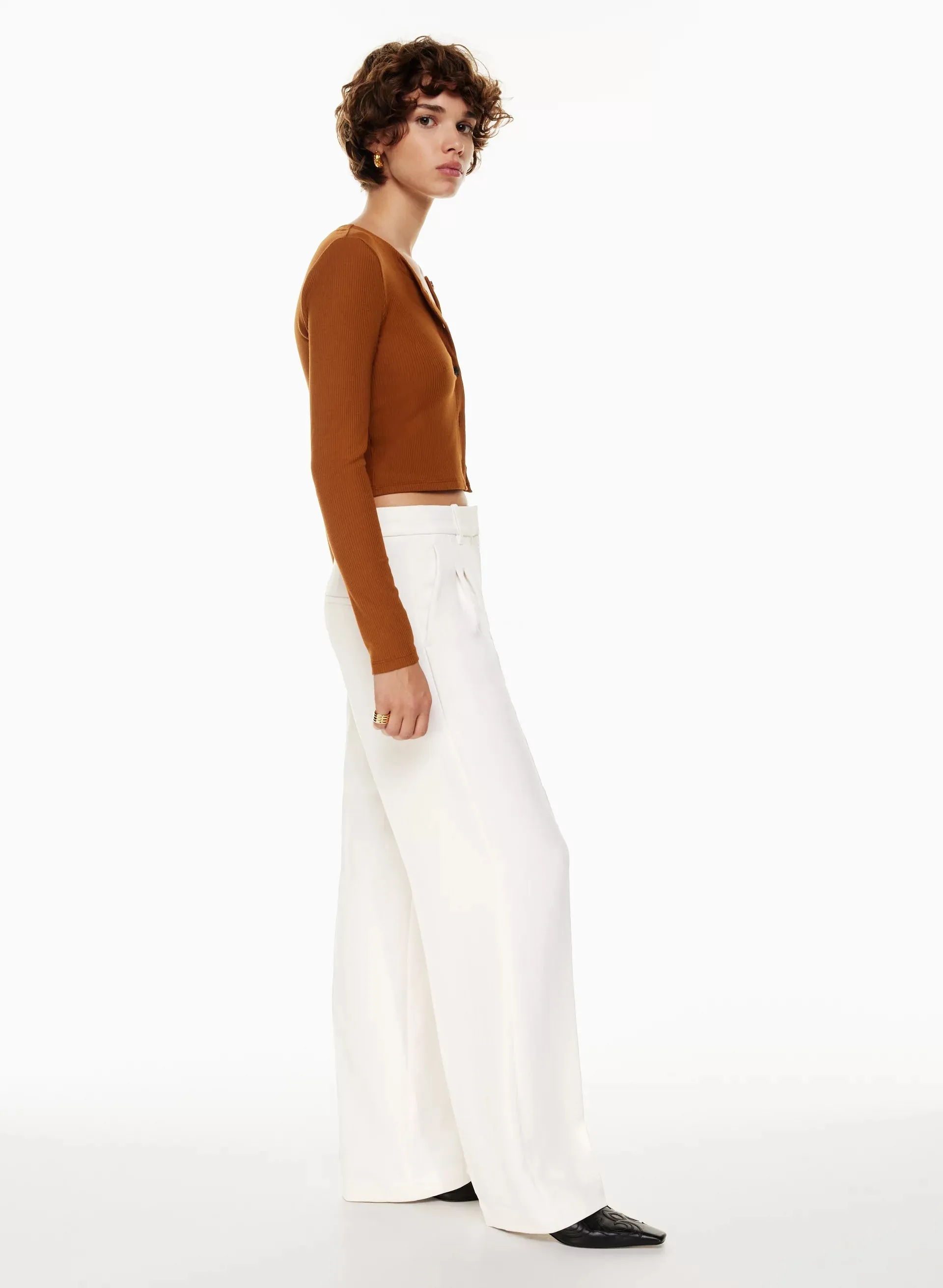 Effortless Tailored Wide Leg Pants