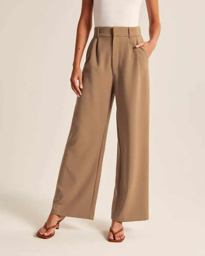 Effortless Tailored Wide Leg Pants