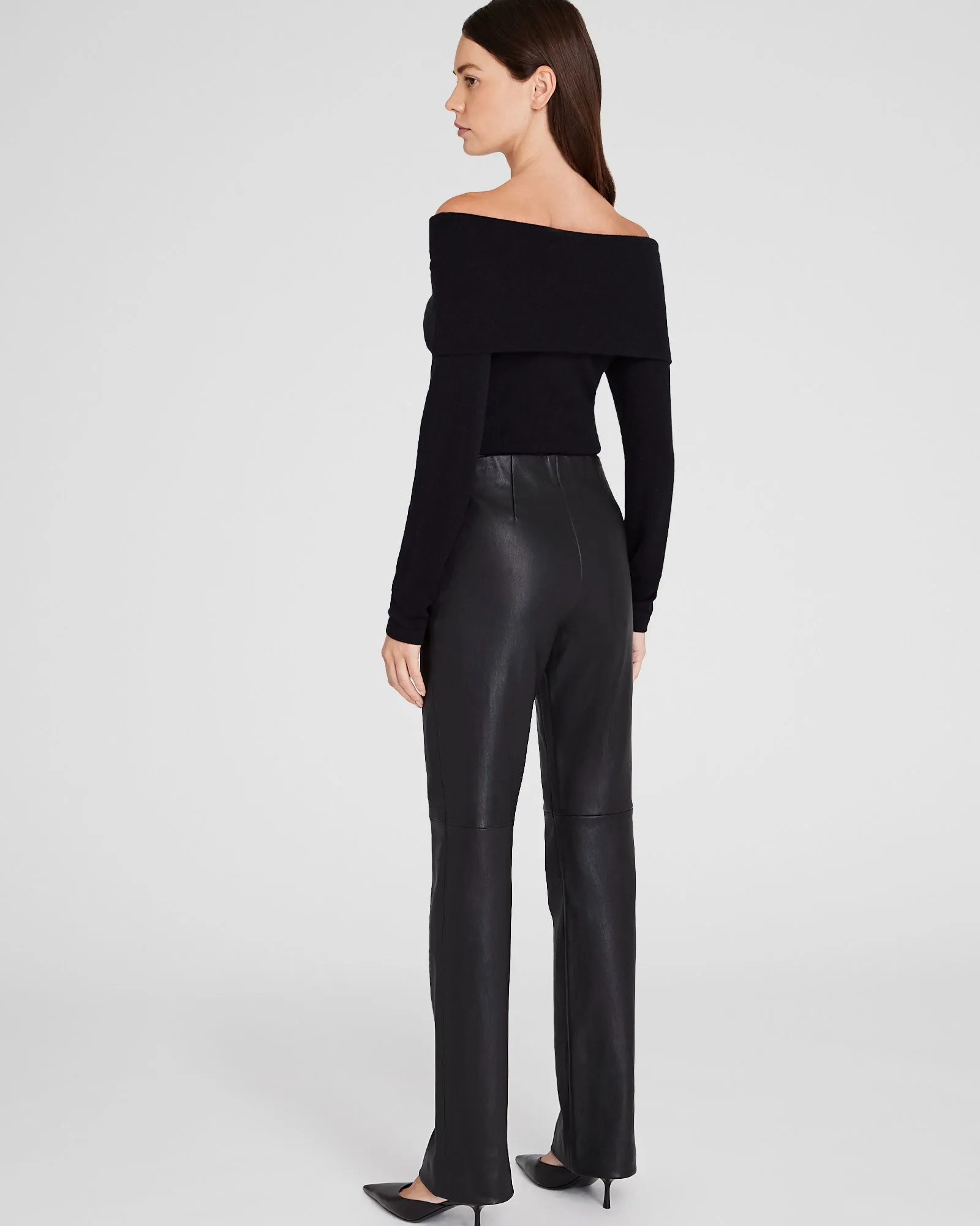 Full-Length Leather Pant