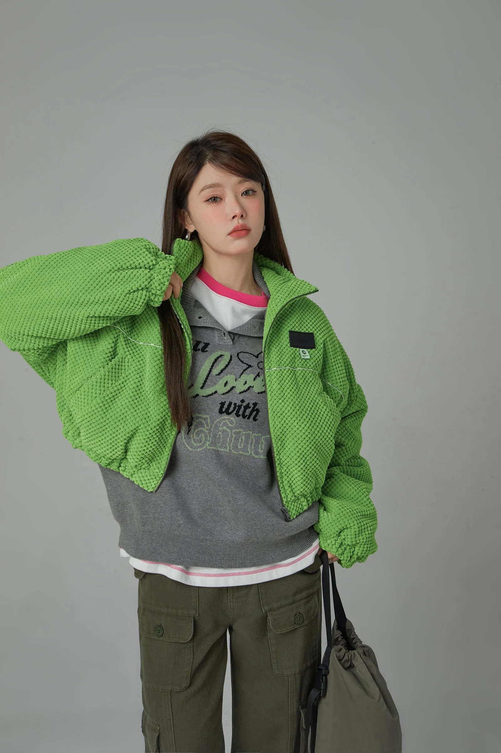Im Doing Fine Zipper Jacket