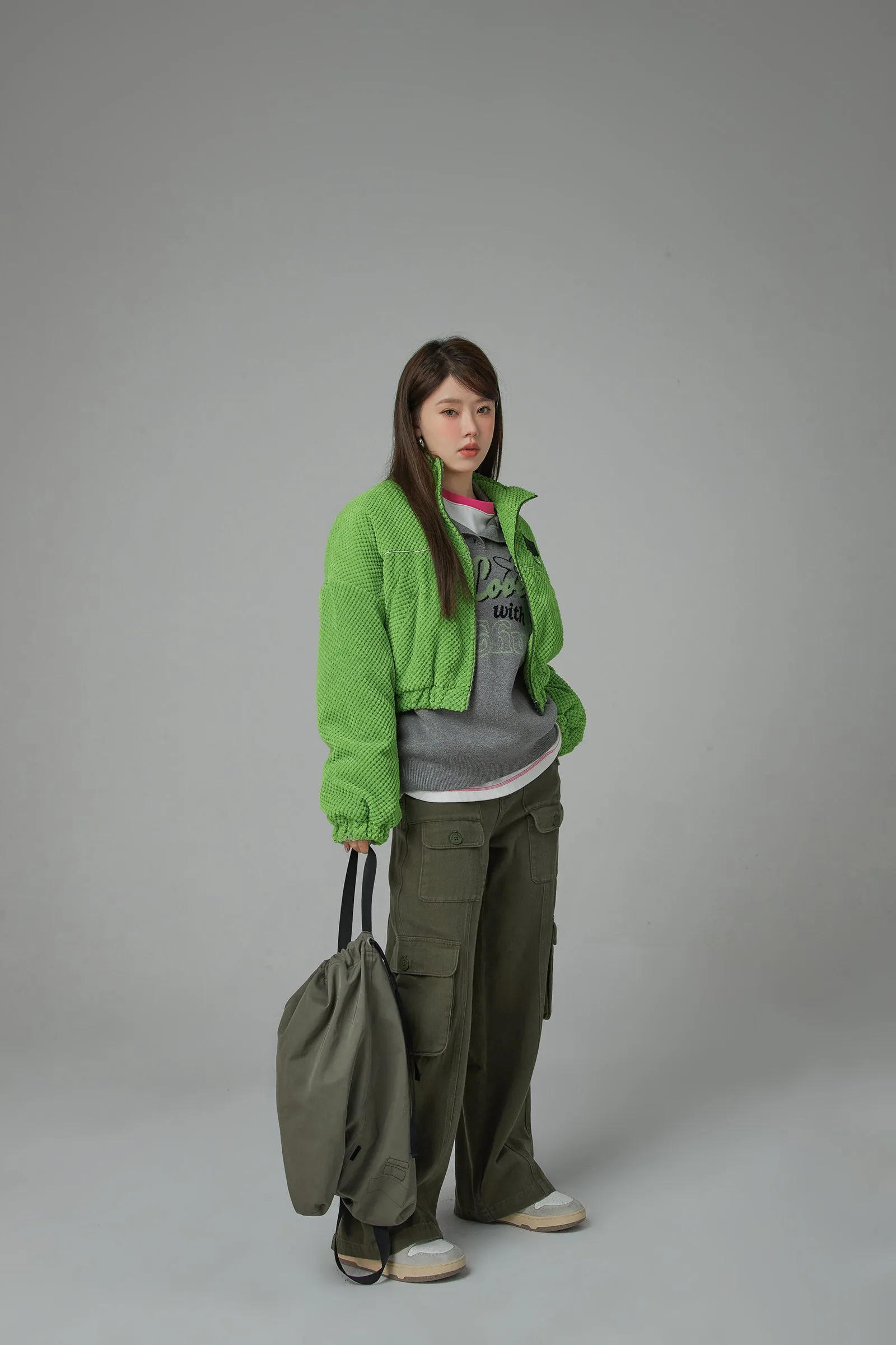 Im Doing Fine Zipper Jacket