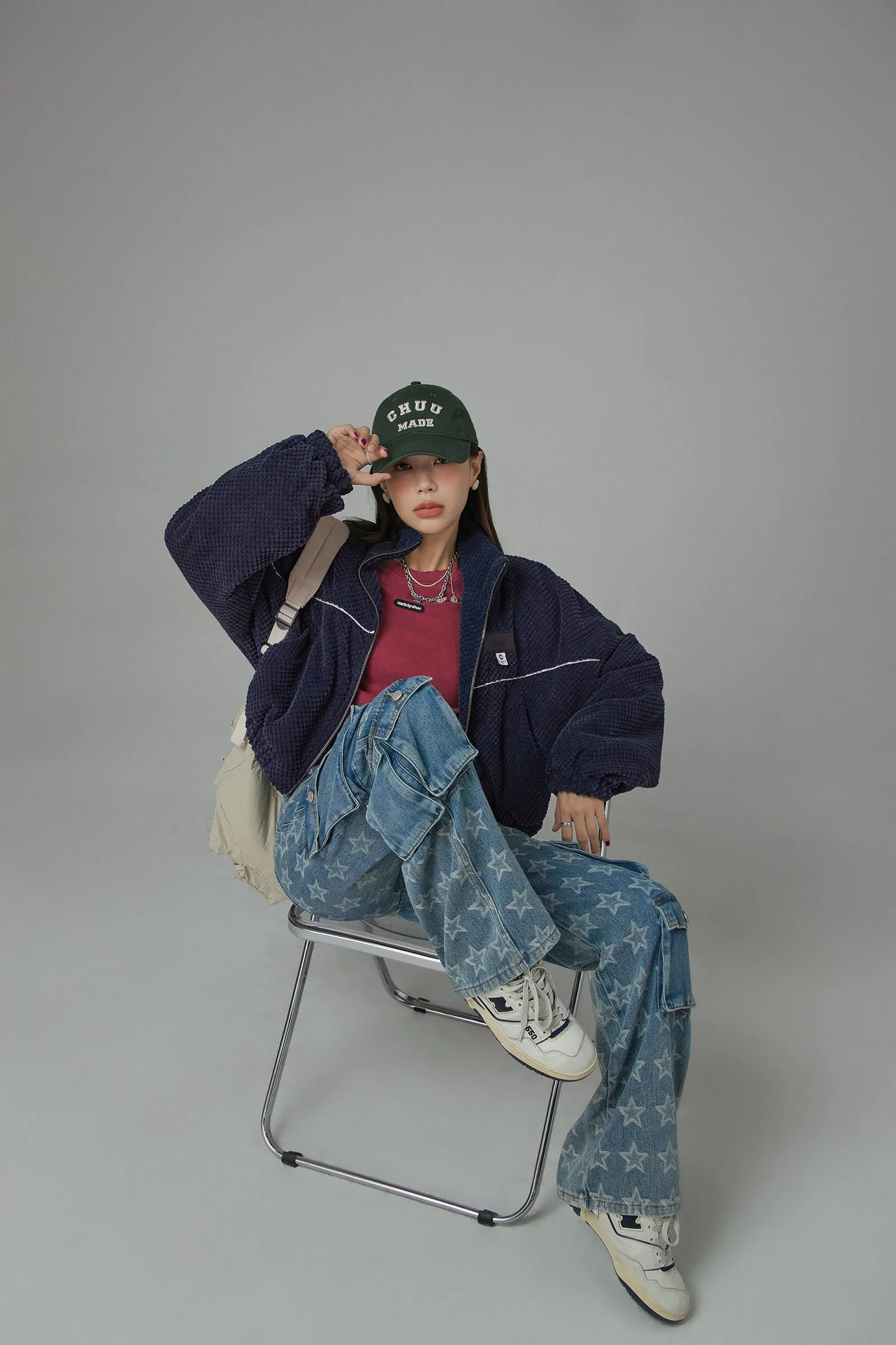 Im Doing Fine Zipper Jacket