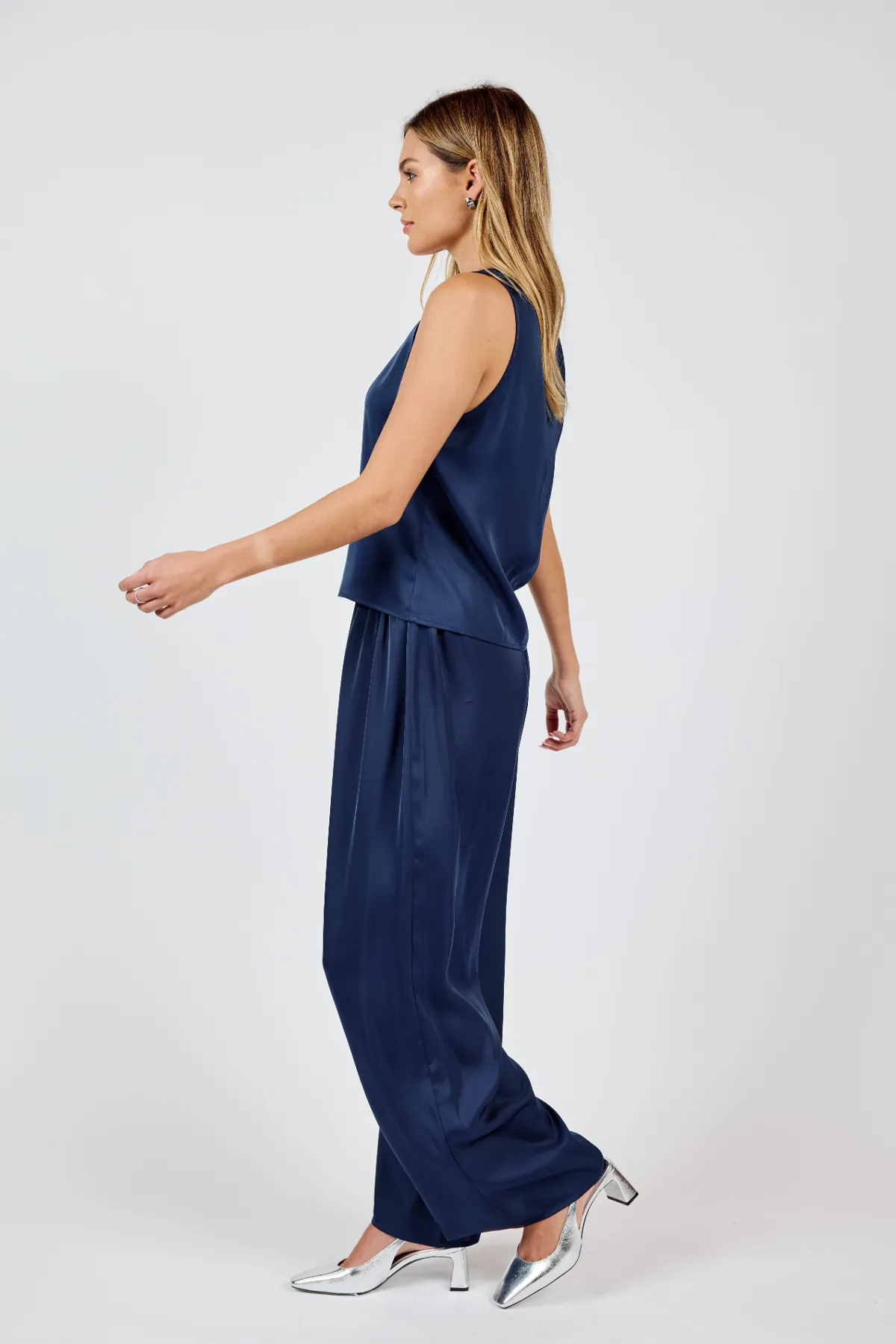 Last Night Satin Elastic Pants