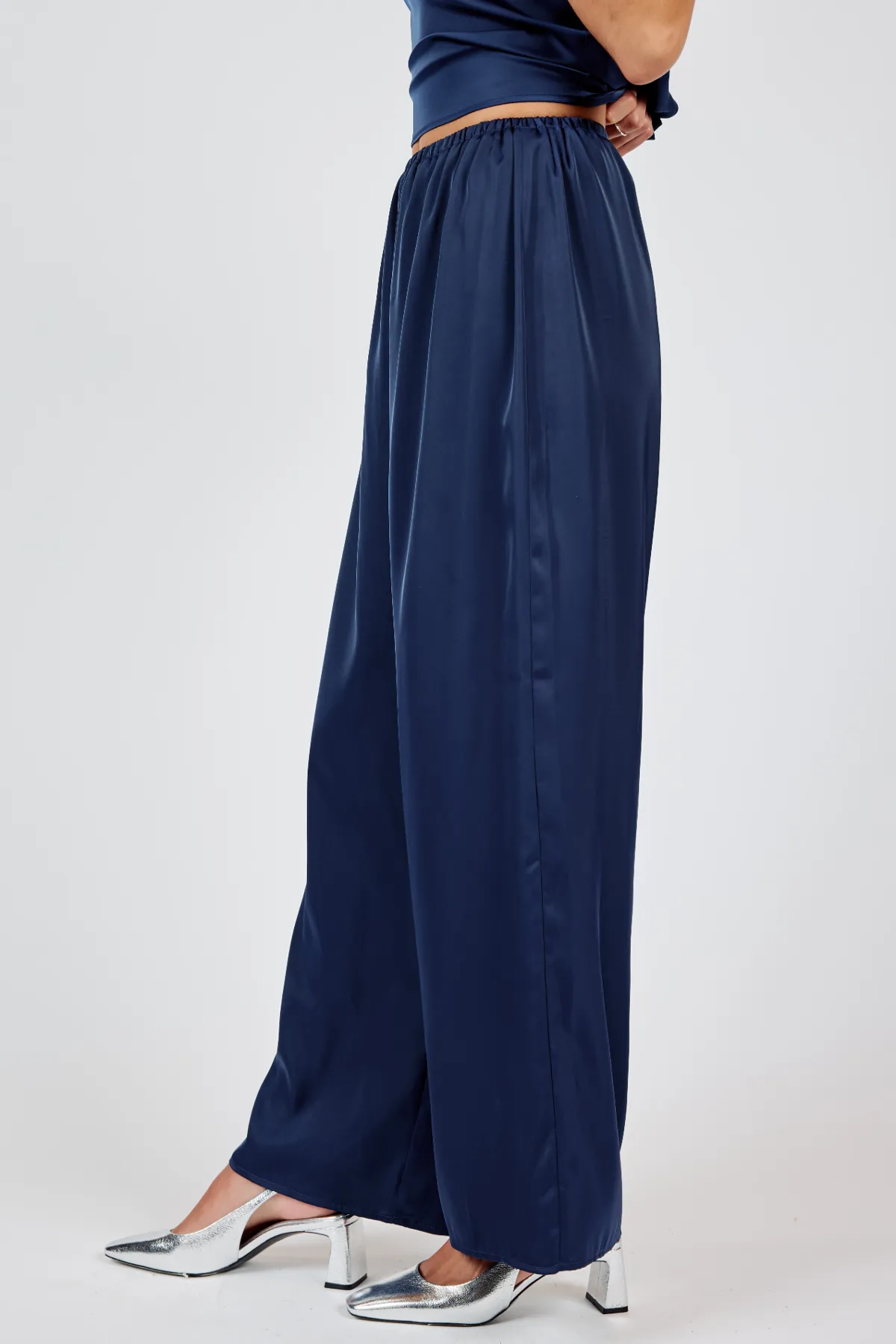 Last Night Satin Elastic Pants