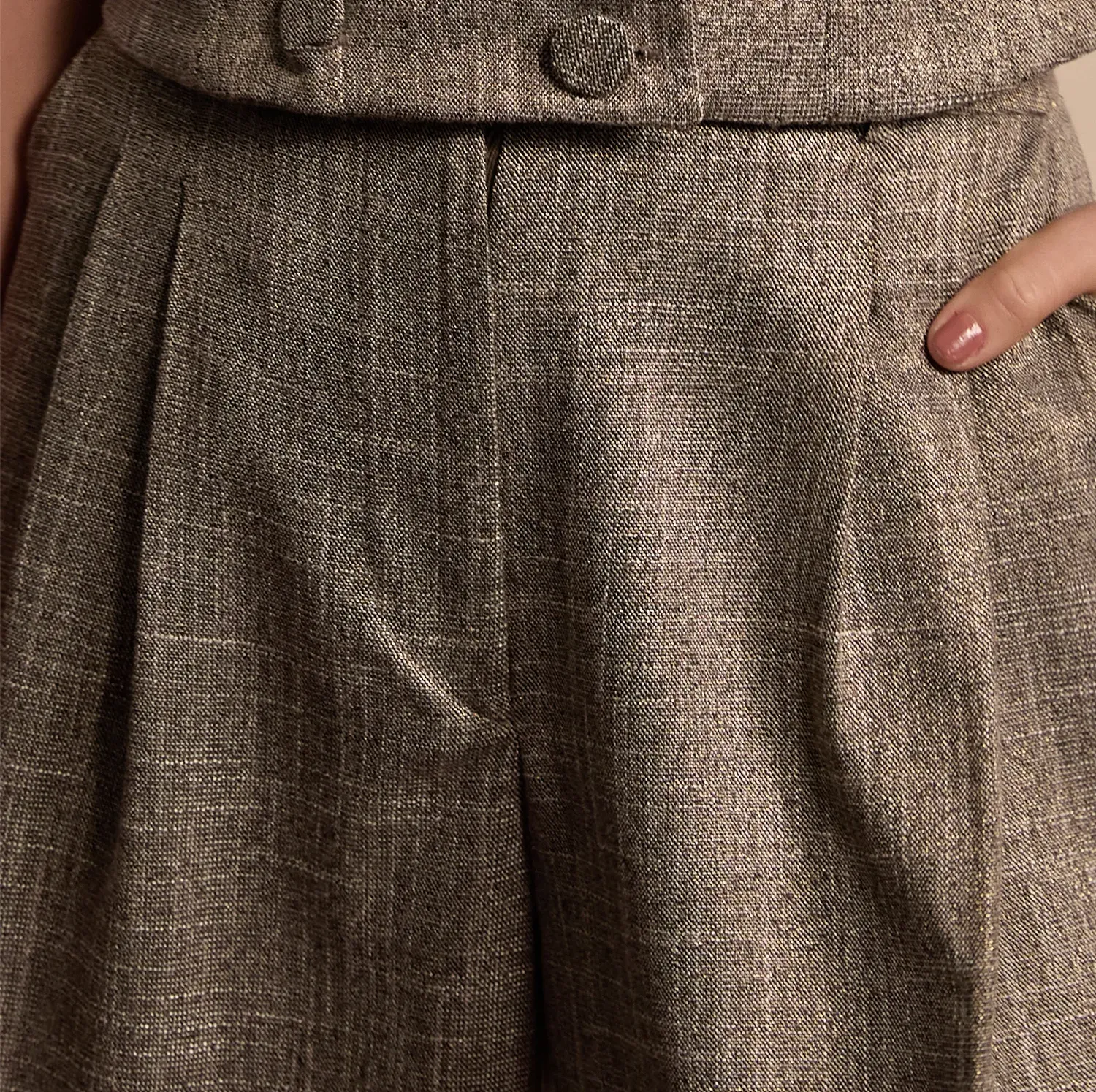 Lurex Tailored Pants