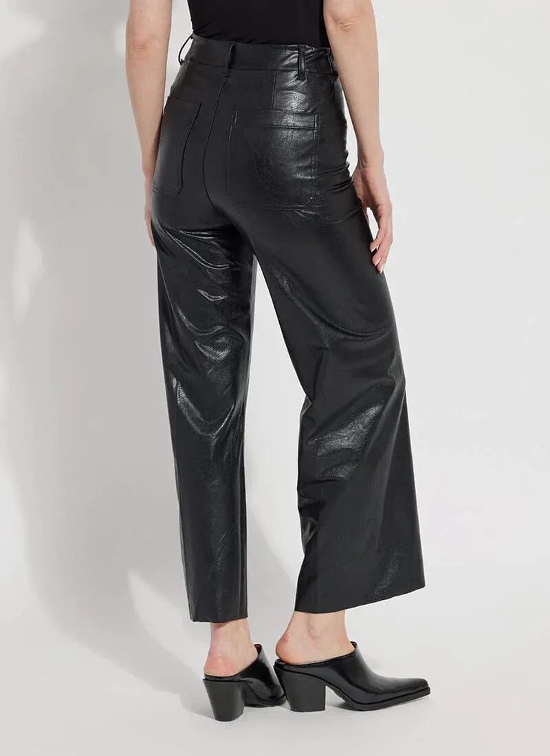 Lysse Hi Waist Vegan Leather Wide Leg Pants