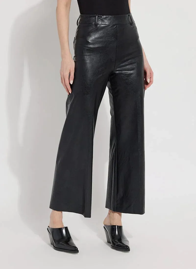 Lysse Hi Waist Vegan Leather Wide Leg Pants