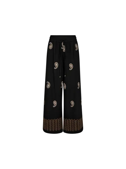 Mos Mosh - Lari Embroidery Pant - Black