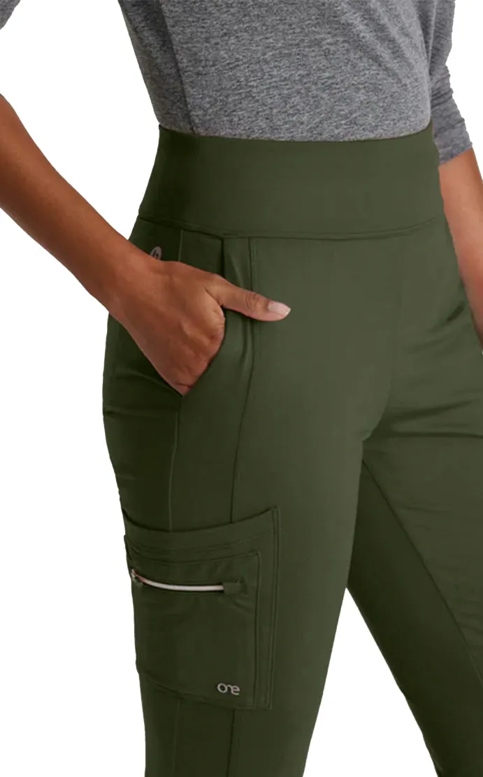 Performance Knit by Barco Sprint Knit 7-Pocket High-Rise Flare Leg Scrub Pant