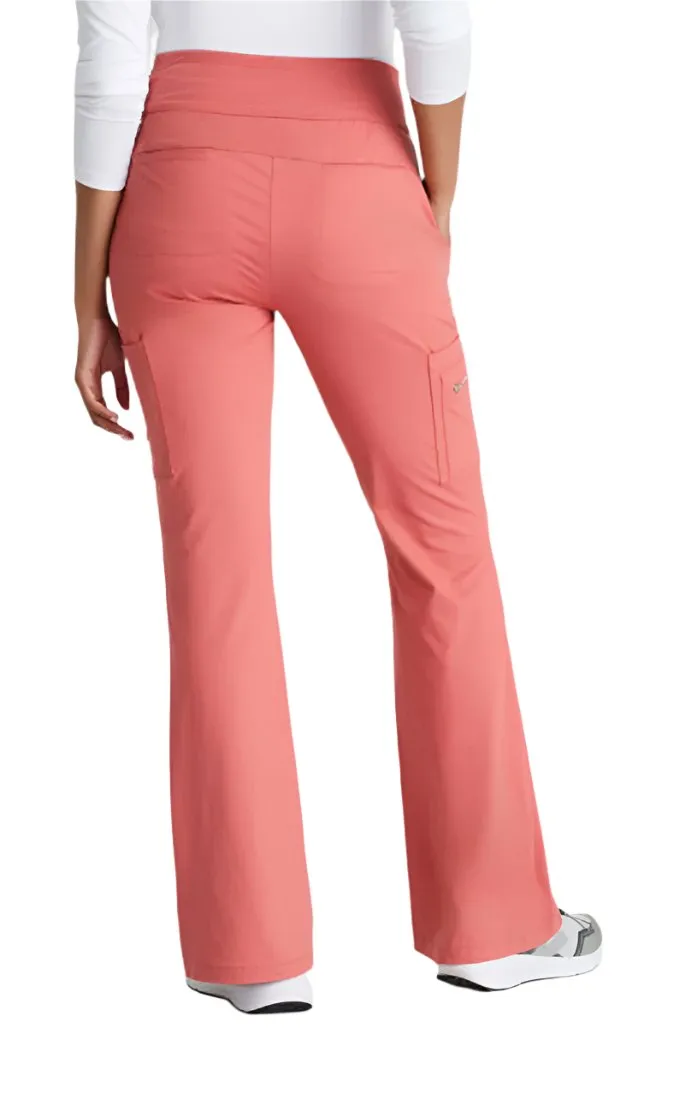 Performance Knit by Barco Sprint Knit 7-Pocket High-Rise Flare Leg Scrub Pant