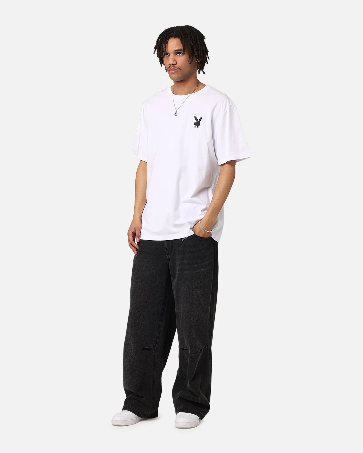 Playboy Logo Bunny O T-Shirt White