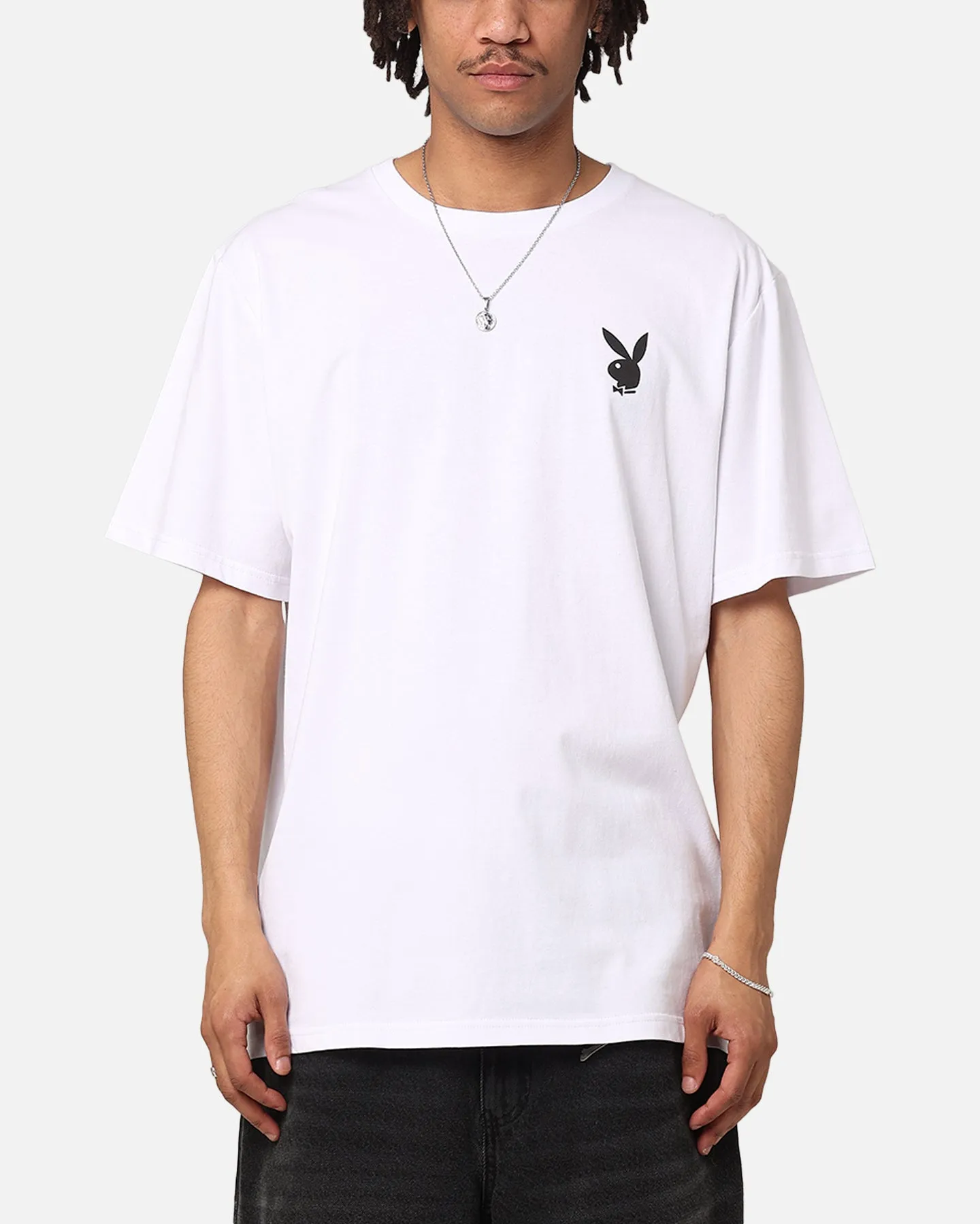 Playboy Logo Bunny O T-Shirt White