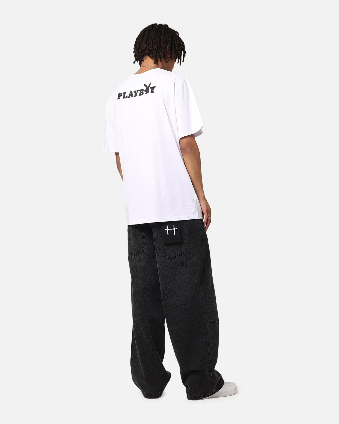 Playboy Logo Bunny O T-Shirt White