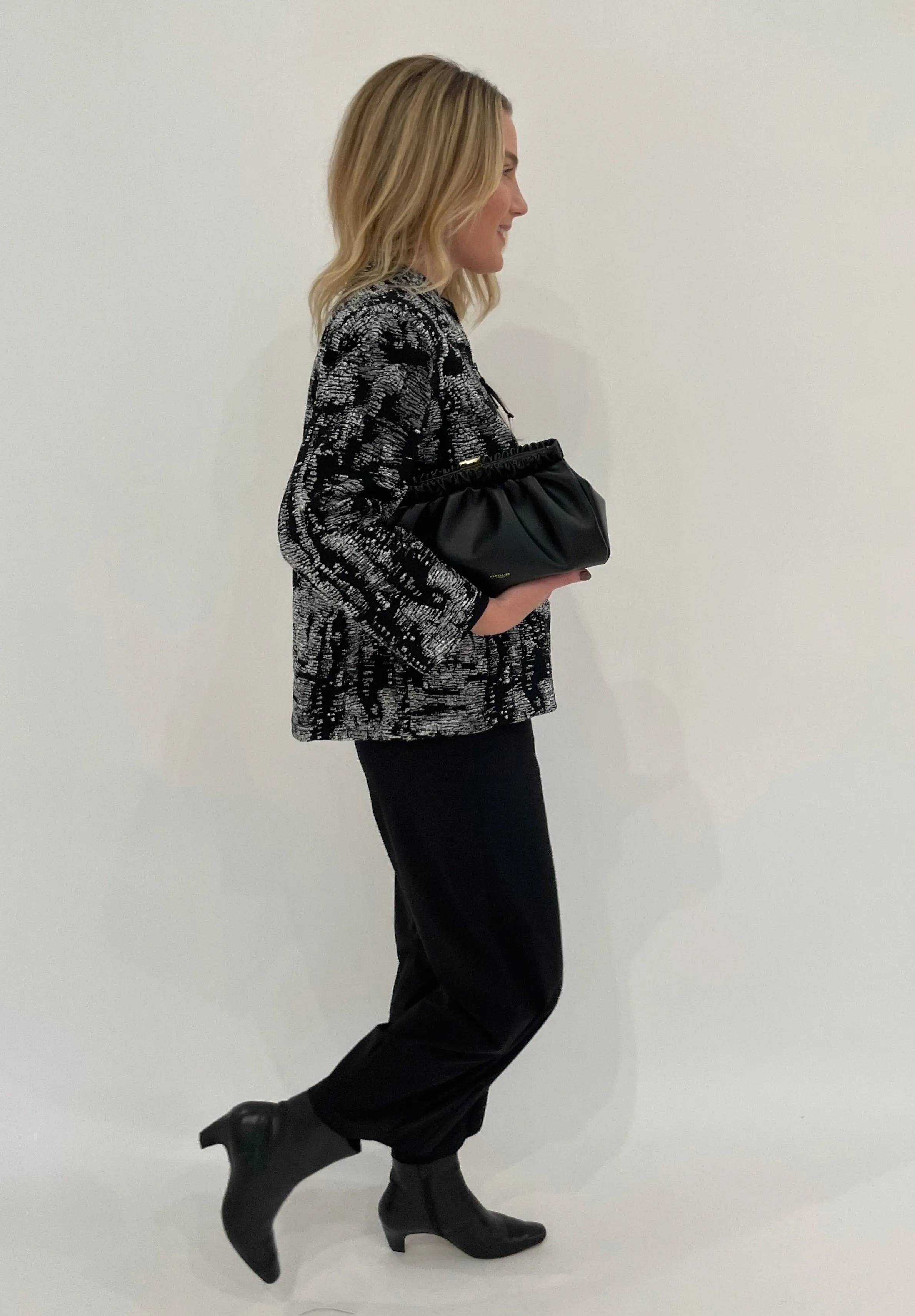 Sally 7/8 High Tech Jersey Pants - Black