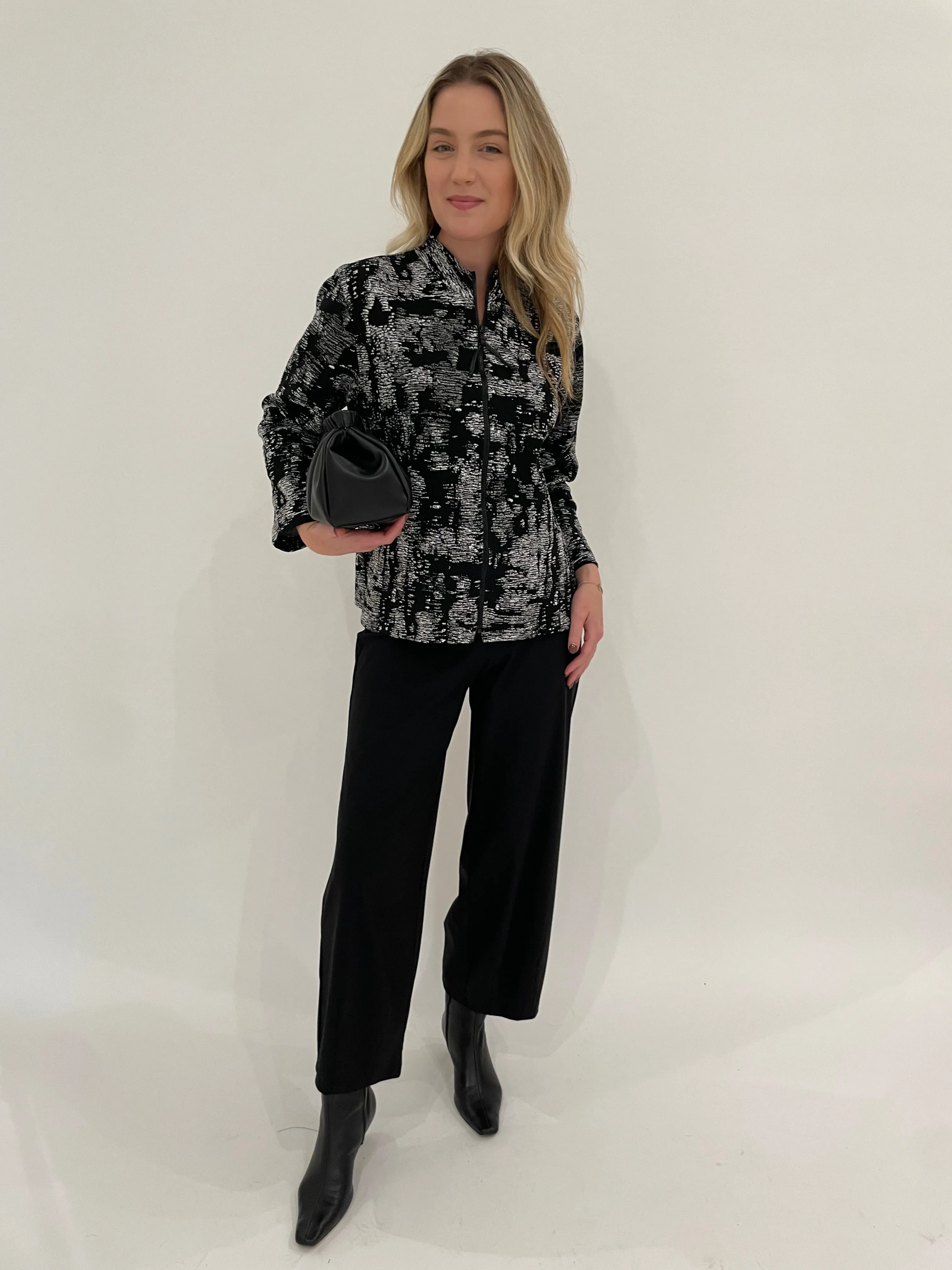 Sally 7/8 High Tech Jersey Pants - Black