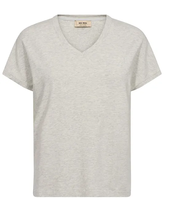 Sienna V-SS Tee Ecru