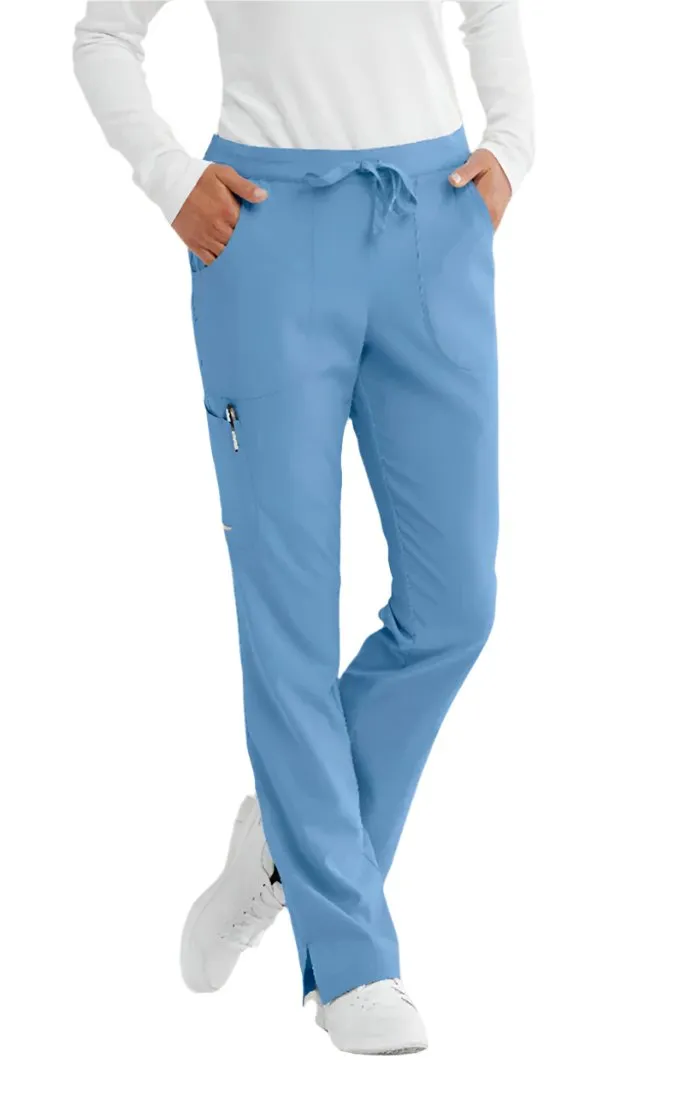 SKECHERS™ by Barco Reliance 3-Pocket Mid-Rise Straight Leg Scrub Pant-Petite