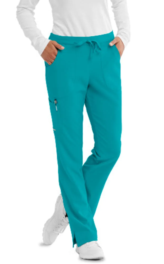 SKECHERS™ by Barco Reliance 3-Pocket Mid-Rise Straight Leg Scrub Pant-Petite
