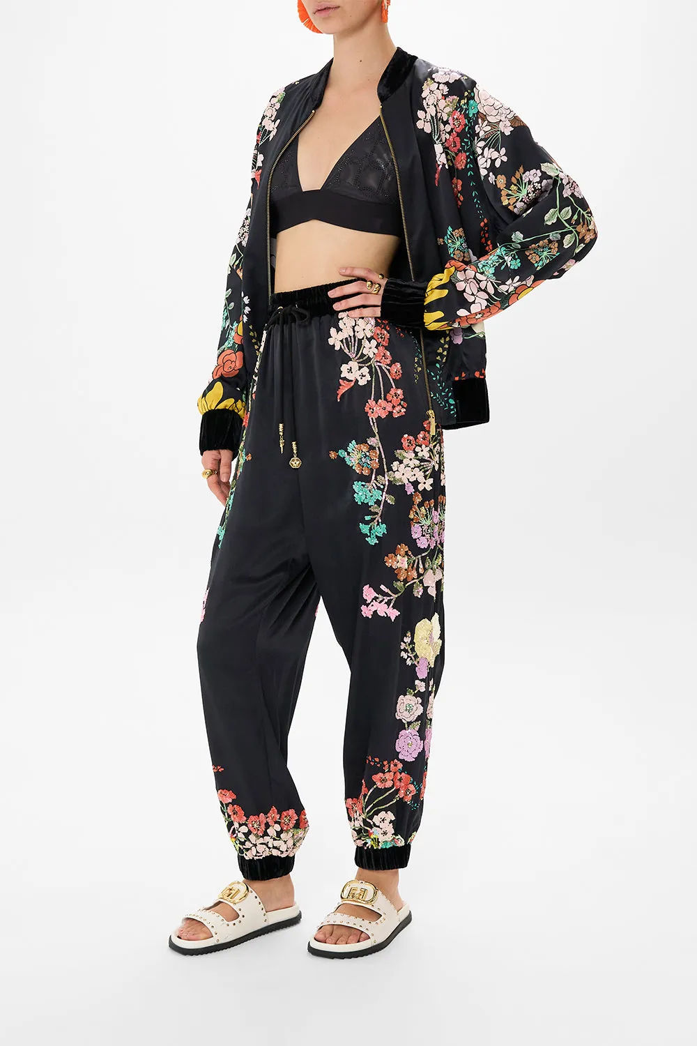 WOVEN EMBELLISHED TRACK PANT WE WORE FOLKLORE
