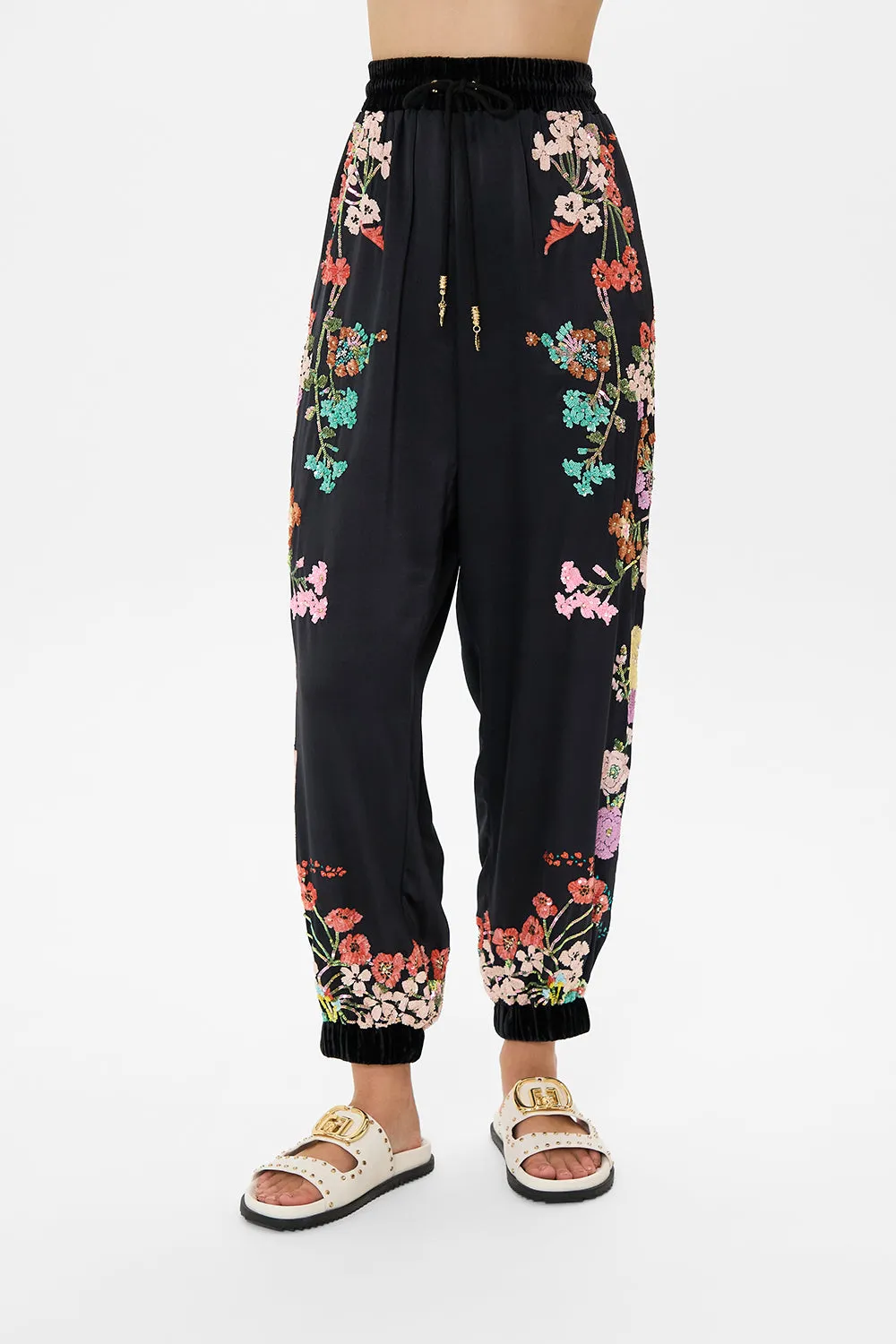 WOVEN EMBELLISHED TRACK PANT WE WORE FOLKLORE