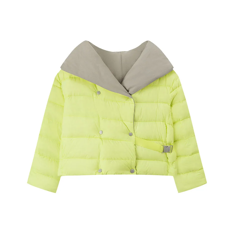Y2K And Lemons Drapped Padded Jacket